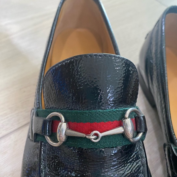 Gucci Patent Leather Loafers. 38.5 - Picture 3 of 9
